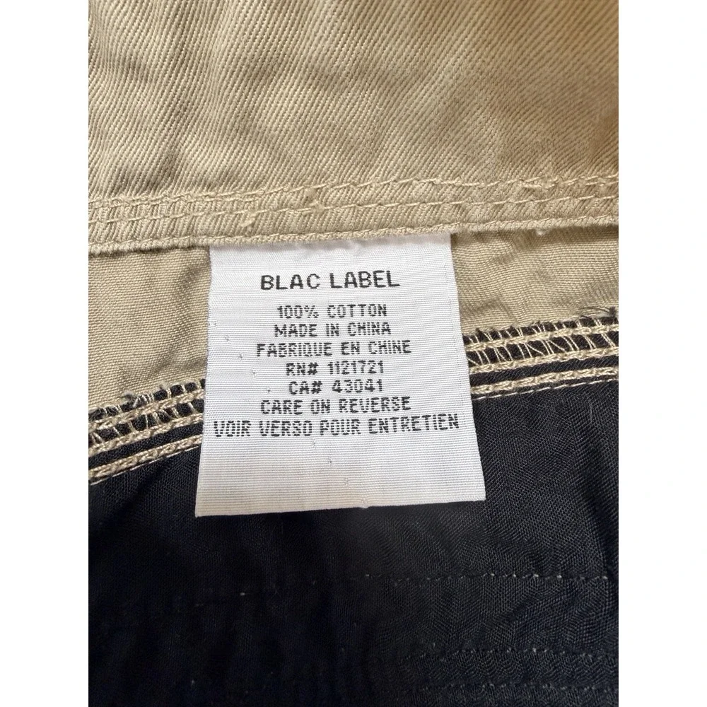 Vintage Blac Label Pants Mens 42x35 Khaki Y2K Studded Skater Punk 90s Gangster